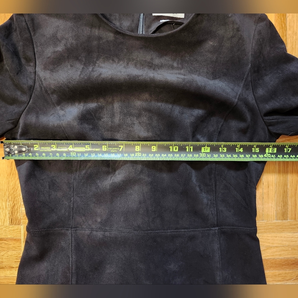 🎉 3/$60 Babaton Faux Suede Kramer Dress In Black Size 4 - Picture 6 of 7